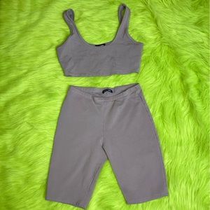 Fashion Nova Set Medium Tan